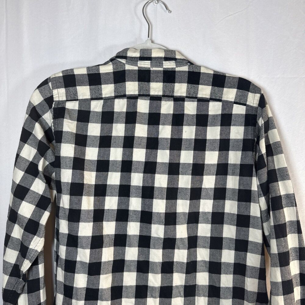 Ralph Lauren Sport Black White Check 100% Cotton Button Up Shirt Womens Size 12 - Picture 11 of 13